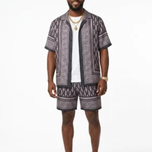 Versace V-Greca Grey Shirt