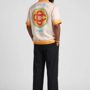 CASABLANCA Rainbow Monogram silk